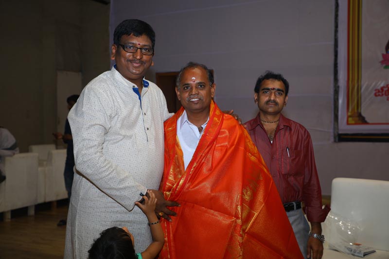 Sri Mulugu Ramalingeshwara Varaprasad Siddhanti was honoured with Jyotishyasastra Vignana Visharadha at Tummalapalli Kalakshetram, Vijayawada (311)